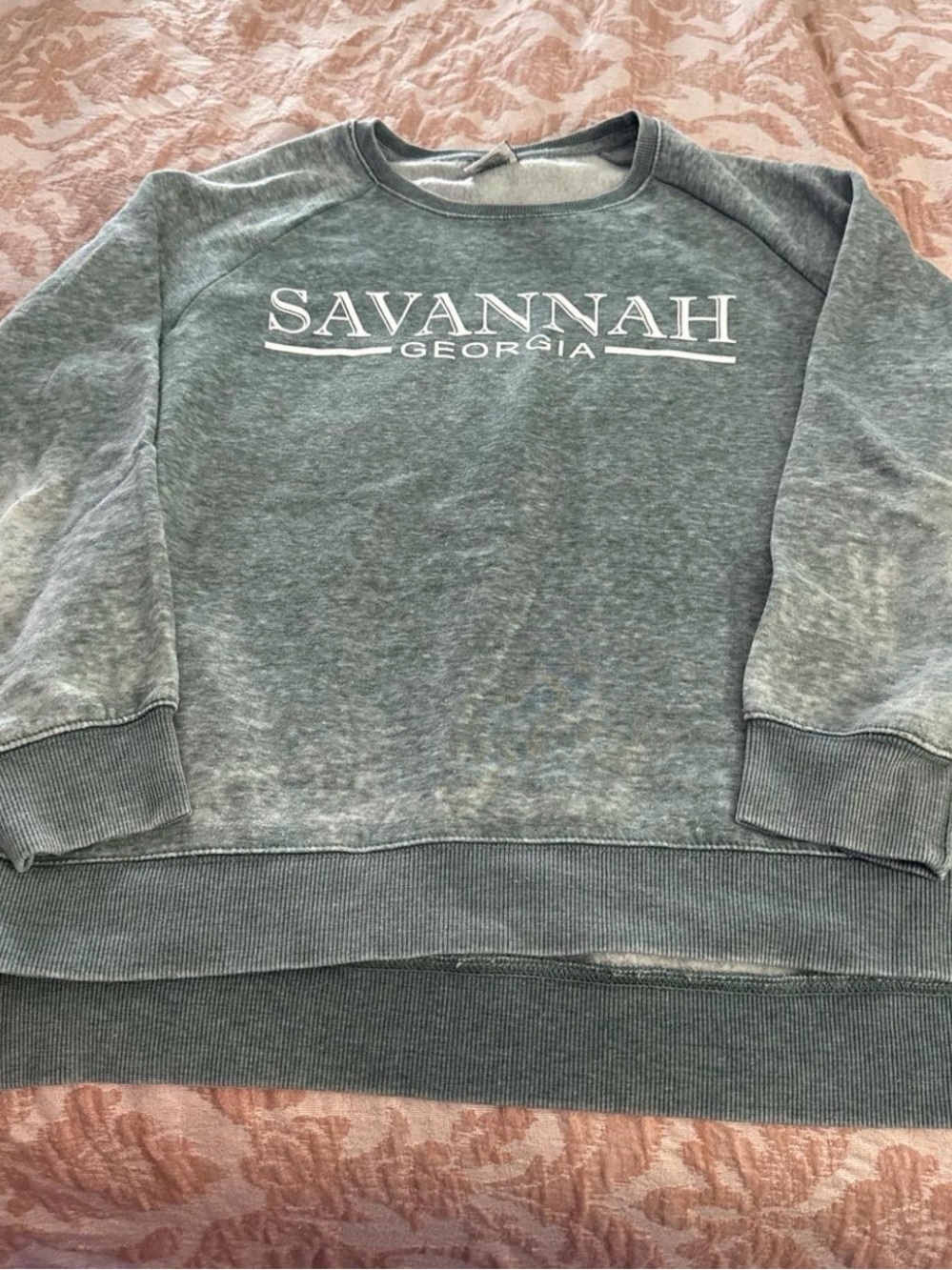 Savannah Georgia Crewneck Sweatshirt - Green